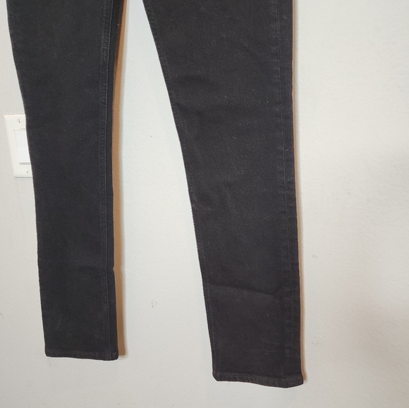 NWT Agolde Devon Stacked Lowrise Stove-Pipe Black Jeans Organic Cotton Size 26 - Picture 14 of 15